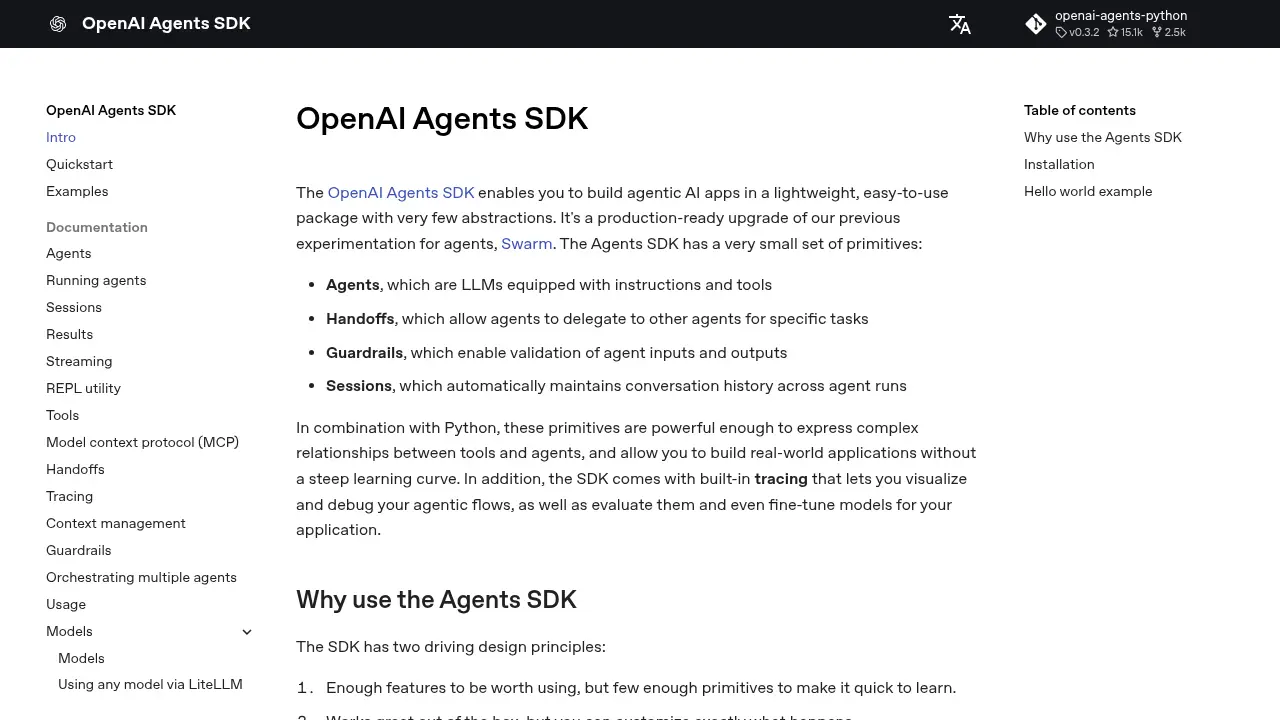 OpenAI Agents SDK
